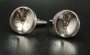 GEORG JENSEN☆ジョージジェンセン シルバーカフス ラウンドデザイン 925刻印 銀製☆重さ約21g 直径2.4cm大きめデザイン☆Z0416951