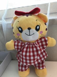 ハンドメイド★赤白ギンガチェックこどもちゃれんじ パジャマちゃれんじはなちゃんのぬいぐるみ用★しまじろう Benesse