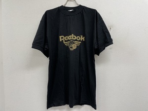 デッドストック★リーボックReebok 90s バスケロゴプリントTシャツ★サイズM★黒ブラック★X22231