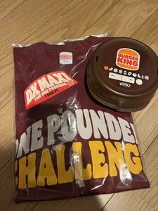 新品　バーガーキング　ワンパウンダーTシャツ&ワッパーケース　THE ONE POUNDER DX MAXI BURGER KING 食べたい放題　ステッカー