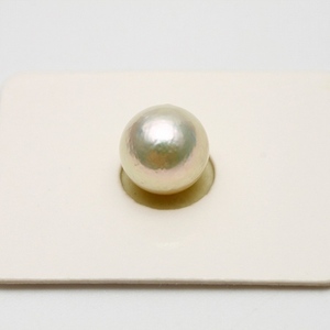 アコヤ真珠パールルース　9.5-10.0mm　無調色　ホワイトピンクカラー