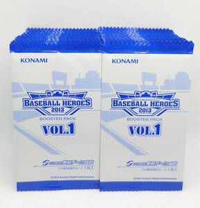 【KONAMI】コナミ　BBH2013 ベースボールヒーローズ2013　ブースターパックVOL.1 新品未開封　100枚 