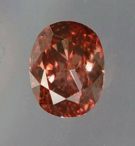 カラーダイヤ 0.537crt Fancy Deep Brownish Orangy Pink