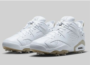 正規★NIKE ナイキ★Air Jordan 6 Low Golf★ジョーダン レトロ6G★ゴルフシューズ★US8.5 26.5cm【DV1376-100】ホワイト白【本物保証】