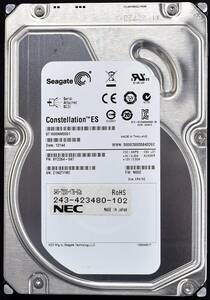 (国内発送) Seagate ST1000NM0001 SAS 6Gbps 7200rpm ディスク容量 1TB 初期化済 中古動作品 (管:HB01 x2s