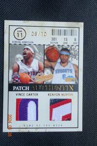 Vince Carter/Kenyon Martin 2004-05 Fleer Authentix Game the Week Patches #09/10