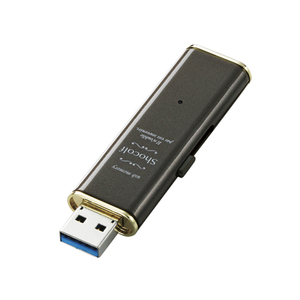 まとめ得 エレコム USB3.0対応スライド式USBメモリ「Shocolf」 MF-XWU332GBW x [2個] /l