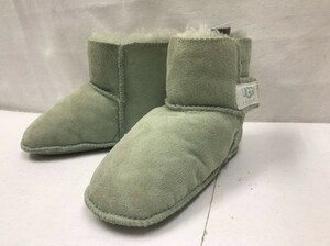 UGG Australia アグ ムートンブーツ グリーン キッズ ベビーシューズ US Lサイズ 約12-13cm SS-123864