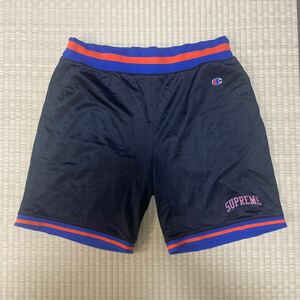 美品 Supreme 15SS Champion Basketball Short シュプリーム チャンピオン バスケットボール ショーツ Black ブラック 黒 M Medium