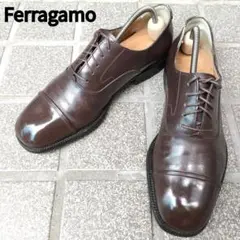 【Ferragamo】フェラガモ　ブラウン　6 1/2 2E 24.5cm