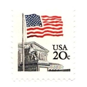 1981年 Flag Over Supreme Court 記念切手 20セント