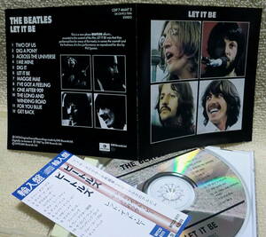 即決！【2点で送料無料】CD ビートルズ Beatles Let It Be 初期オランダ盤 日本発売用の帯 リマスター前の音源 特にゲット・バックにご注目