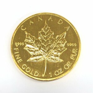 K24IG　カナダ　メイプルリーフ金貨　1oz　1993　総重量31.1g【CDAQ6023】