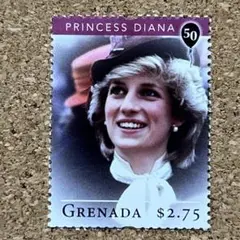 ダイアナ妃の切手　グレナダの切手　未使用美品