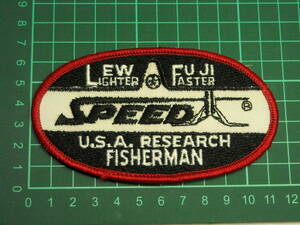 オールド　ルー　フジ　スピード　ワッペン　大丸　LEW FUJI SPEED LIGHTER FASTER U.S.A. RESEARCH FISHERMAN