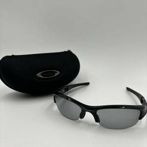 希少 OAKLEY オークリー サングラス FLAK JACKET XLJ サングラス 12-900J 偏光 ケース付き ブラックジャケット アジアンフィット