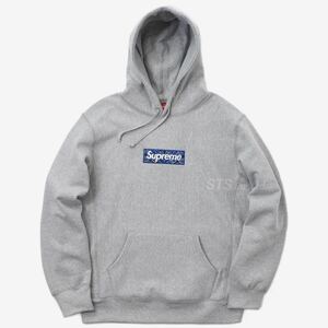 【L】 Supreme Bandana Box Logo Hooded Sweatshirt Grey シュプリーム バンダナ ボックスロゴ フーディー スエット グレー パーカー