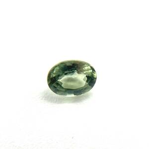 天然グリーンサファイア ルース 0.452ct ソーティング付き 約4.0×5.0×2.6mm 裸石 外し石 宝石 ジュエリー jewelry green safire