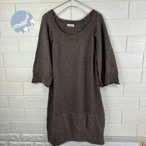 Coen/ロングニット/ブラウン 茶色/セーター/羊毛