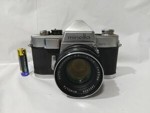 MINOLTA ミノルタ SR-1 レンズ AUTO ROKKOR-PF 55mm F1.8 一眼レフ フィルムカメラ 動作未確認