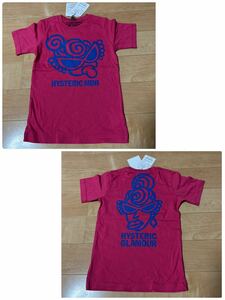 新品ヒステリックミニ　ミニ&ミニママ両プリ半袖Tシャツ120ピンク　7245円　女の子　子供服　キッズ　男の子　ヒスミニ