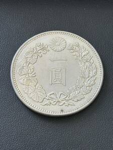 1円〜 一圓銀貨 明治18年　銀貨 古銭 コレクションコイン　大日本 比重確認済み　管理AA-17