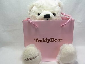 TeddyBear　テデイベア－手提げ入り&シルバ－925ネックレス天然ダイヤ3石0.05鑑定書有り：新品では御座いませんが綺麗な状態の美品です