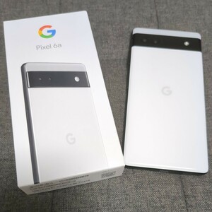 美品。Google Pixel 6a Chalk 128GB　グーグルピクセル　白　UQモバイル版