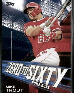 2021 Topps #ZTS-5 Mike Trout Zero to Sixty Blue Angels HTF 海外 即決