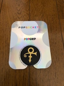 Prince / プリンス / Pop Sockets / ポップソケッツ / 黒【未使用/新品/台紙付き】公式グッズ / スマホに設置