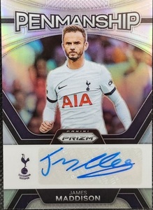 2023-24 PANINI PRIZM PREMIER LEAGUE JAMES MADDISON TOTTENHAM 41/99 Silver Prizm 直筆サイン トッテナム ジェームズ・マディソン