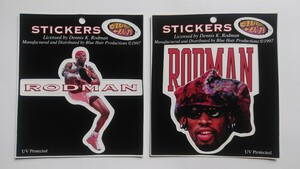 デニス・ロッドマン ステッカー シール 2枚セット　STICKERS 1997年　RODMAN ブルズ