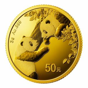 [保証書・カプセル付き] 2023年 (新品) 中国「パンダ」純金 3グラム 金貨