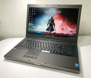 【DELL】M6800 Core i7-4710MQ 2.5GHz メモリ32GB 新品SSD1TBDVDマルチ NVIDIA Quadro K4100M 17.3inch Win11Pro Office2021