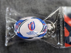 * RWC 2023 公式 グッズ ラグビー ワールドカップ キーホルダー GILBERT キーリング ボール フランス *