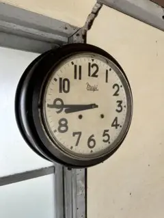 古い　学校の時計　振り子時計　丸型　大型　レトロ   アンティーク　その他