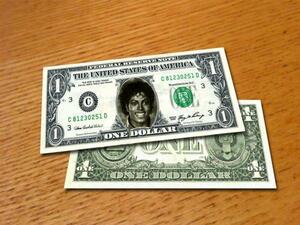 人気Michael Jackson/マイケル・ジャクソン本物米国公認1ドル札2