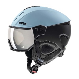 24UVEX instinct visor グレイシャー/ブラックマット　59-61ｃｍ　レンズ：ライトミラーシルバー（S2）眼鏡使用可 定価￥49500 換金価格