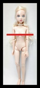 定形外送料無料 1/4ドール 人形 カスタムドール bjd ＢＪＤ 白肌 大きい胸 B19178