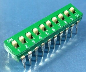SMK製 DIP SW (ディップスイッチ/10回路タイプ) [4個組](c)