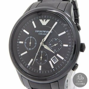 1円～EMPORIO ARMANI エンポリオ アルマーニ デイト クロノ メンズ ウォッチ AR-1452 ◆クリックポストor佐川◆ ～5/7(火)終了 ◆質屋-9655