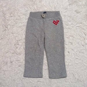 【送料無料】babygap　ベビーギャップ　スウェットパンツ　90㎝　グレー　ハート　ベビー　子供服