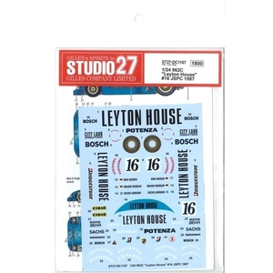 【STUDIO27】1/24 962C Leyton House #16 1987●再生産●