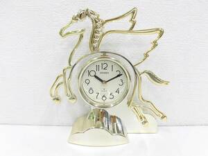 時計祭 ブランド祭 CITIZEN シチズン スカイホース 4RP682-018 置時計 飾り子時計 ゴールド系 インテリア