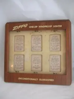 1950年代　木製　ディスプレイ・ケース 【ZIPPO】＊1103