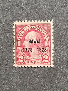 アメリカ 1928年 ハワイ諸島発見150年 ￠2 1種 NH 