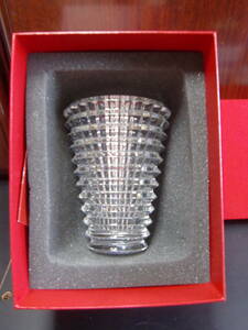 バカラ クリスタル　　花瓶 14,5cm 　　保管品　　箱付き　　SW028-050KH　　