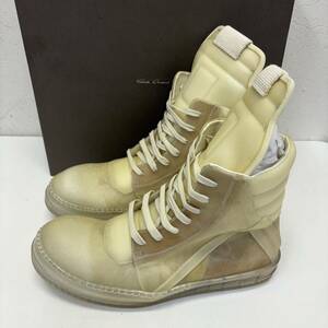 Rick Owens Geobasket Clear リックオウエンス ジオバスケット クリア size 44 箱付き スニーカー ハイカット 靴