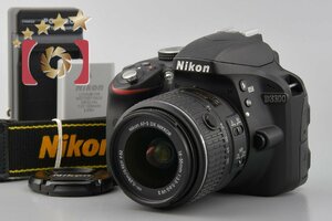 【中古】Nikon ニコン D3300 18-55 VR II レンズキット ブラック シャッター回数僅少