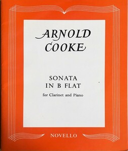 クック クラリネット・ソナタ 変ロ長調 輸入楽譜 Arnold cooke Sonata in B flat for Clarinet and Piano 洋書
